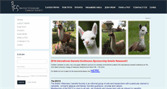 Desktop Screenshot of camelidvets.org